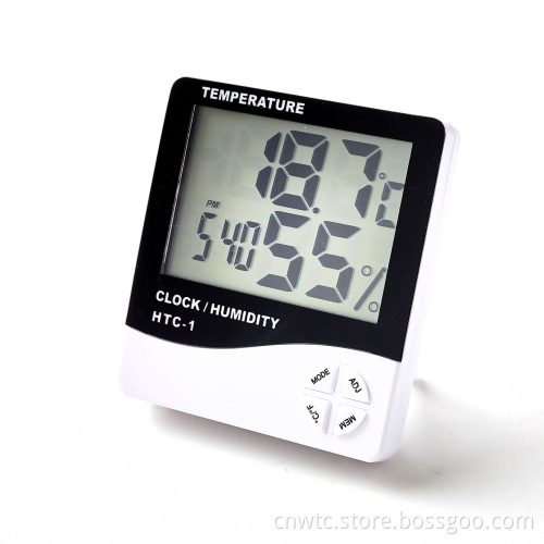 HTC-1 Indoor Temperature and Humidity Monitor: Accurate Digital Thermometer & Hygrometer